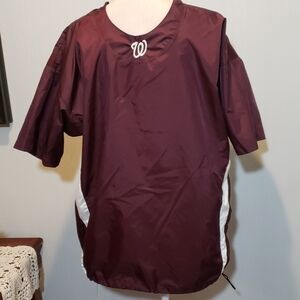 Easton Batting Jacket Dark Maroon L Short Slv EUC